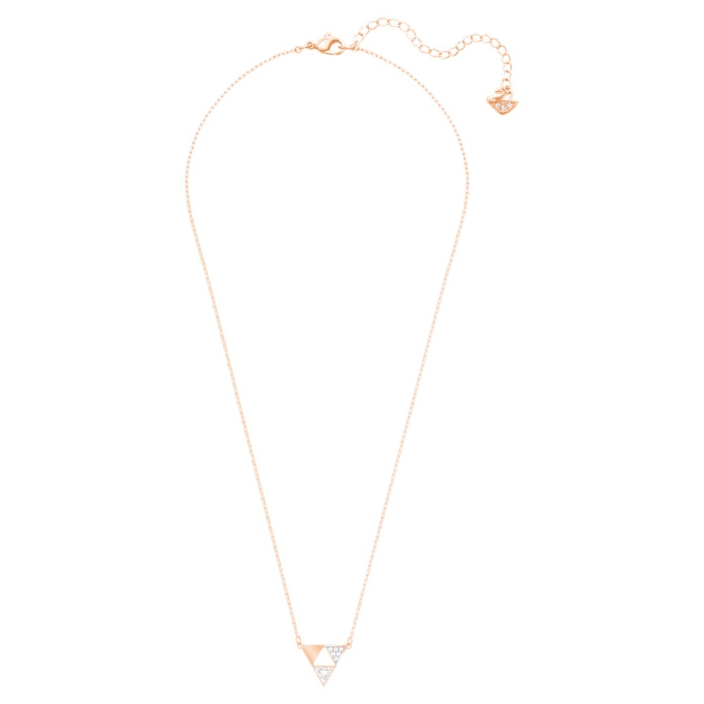 Swarovski Triangle Rose Gold Tone Plated Necklace